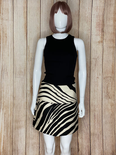 Zebra Print Skirt